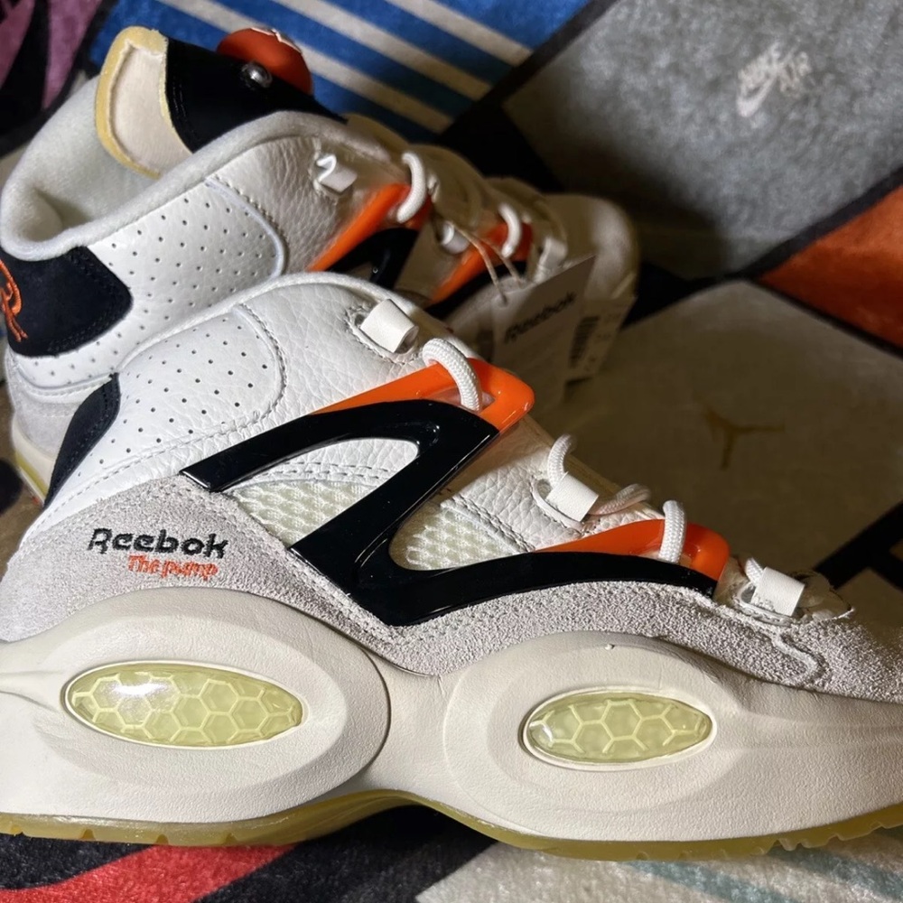 Reebok Question Pump Iverson‎ Size 7.5 Men’s or  9 Women’s in Chalk and Black